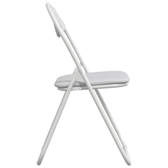vidaXL Folding Chair 8 pcs Faux Leather White 48 x 43.5 x 81 cm 6