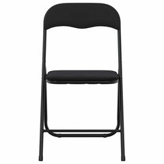 vidaXL Folding Chair 8 pcs Velvet Black 48 x 44 x 78 cm 5
