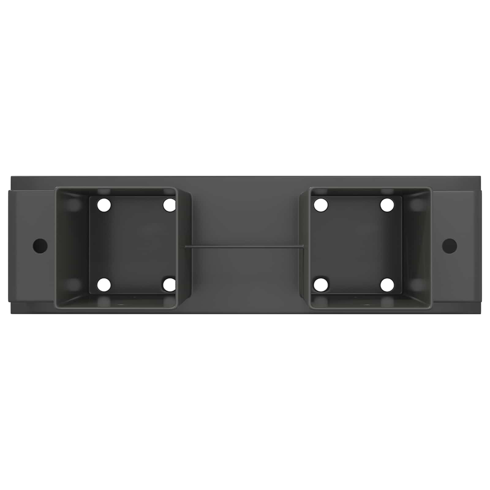 vidaXL Firewood Stack Aid 2 pcs Anthracite 34 x 10 x 15 cm Steel 6