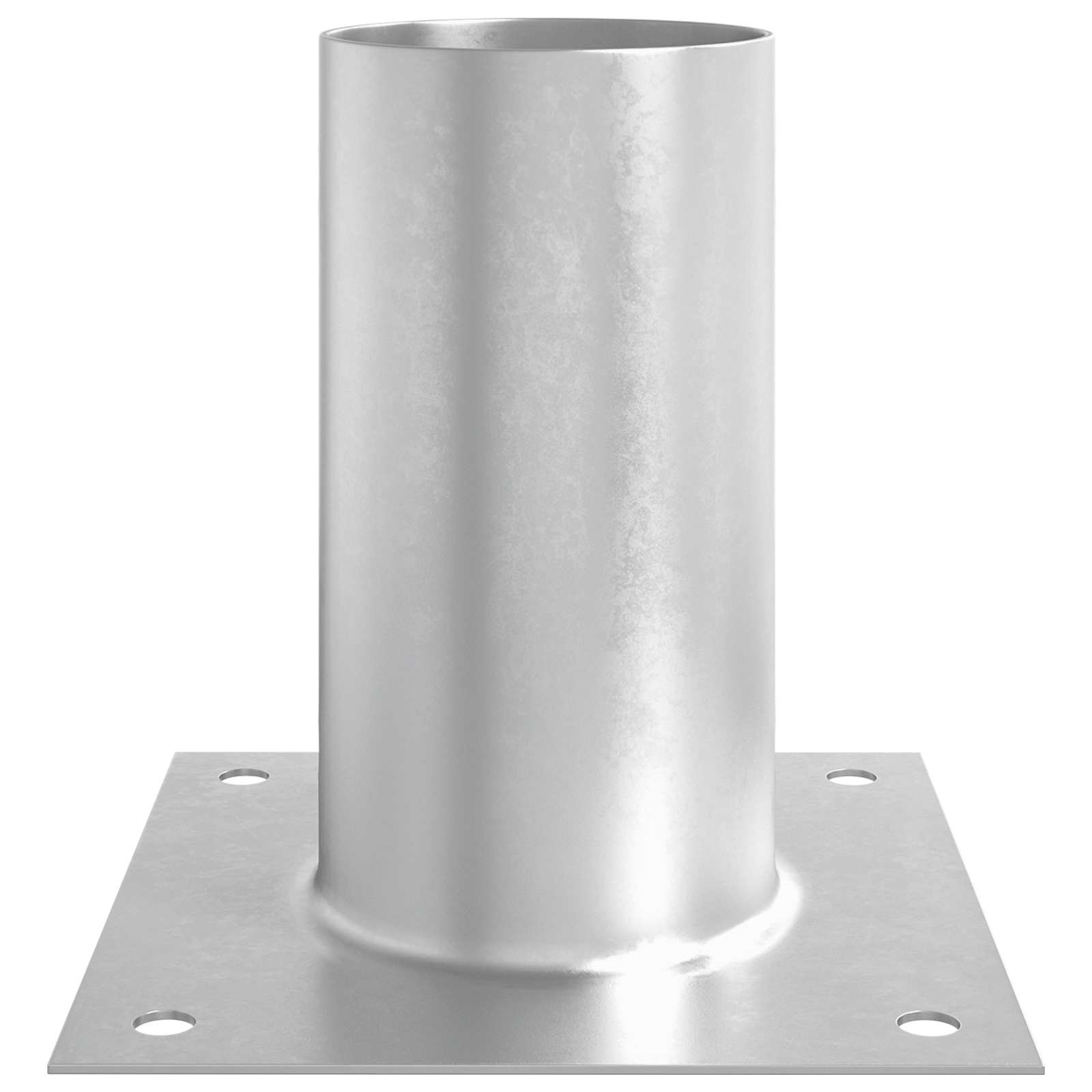 vidaXL Round Ground Anchor 12 pcs Silver 15 x 15 x 15 cm Metal 6