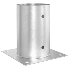 vidaXL Round Ground Anchor 12 pcs Silver 15 x 15 x 15 cm Metal 2
