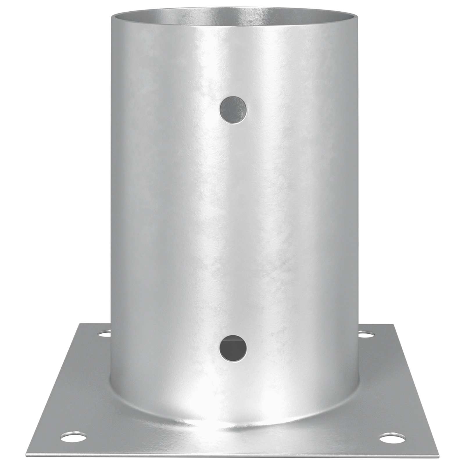 vidaXL Round Ground Anchor 12 pcs Silver 15 x 15 x 15 cm Metal 5