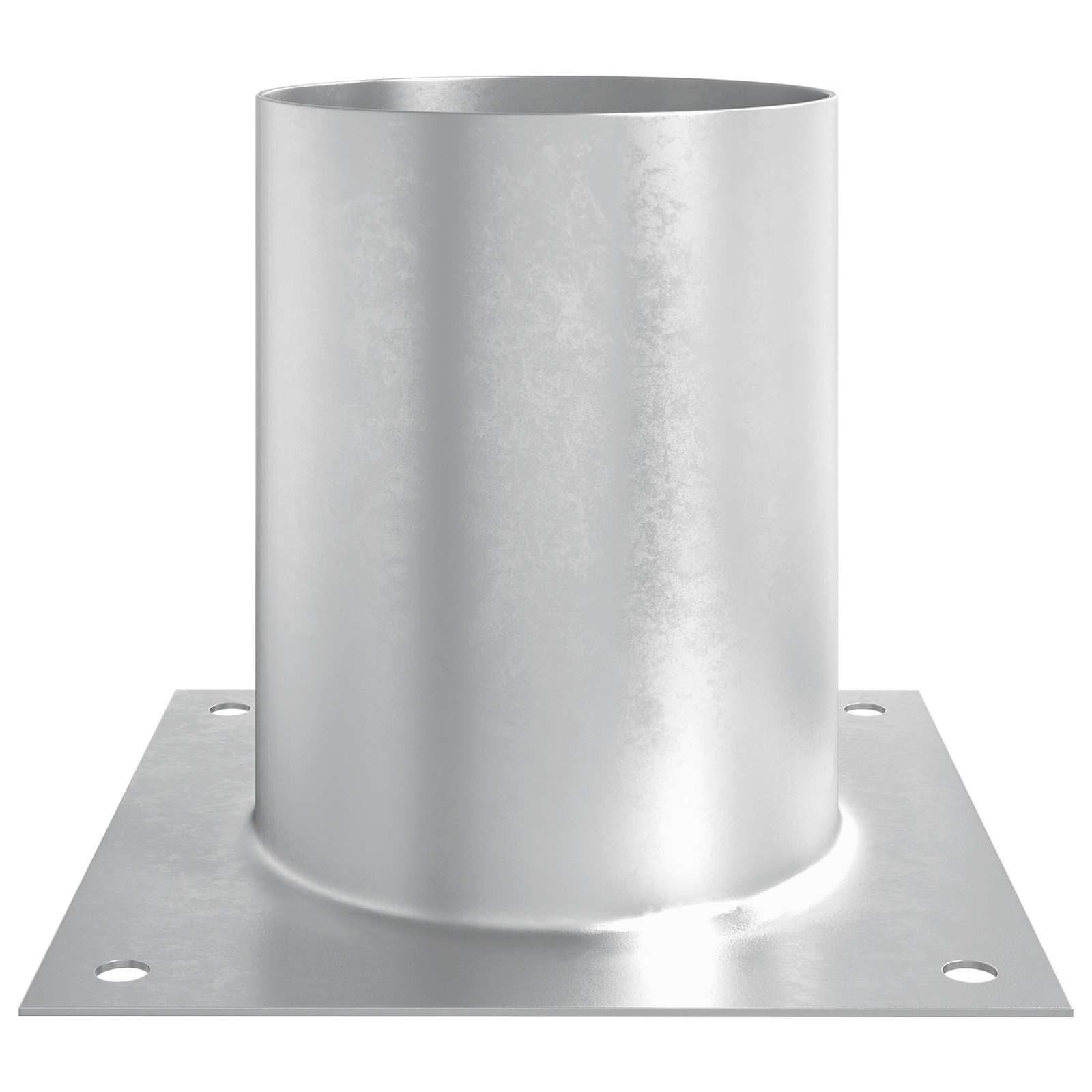 vidaXL Round Ground Anchor 4 pcs Silver 18 x 18 x15 cm Metal 5