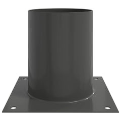 vidaXL Round Ground Anchor 4 pcs Anthracite 18 x 18 x15 cm Metal 5