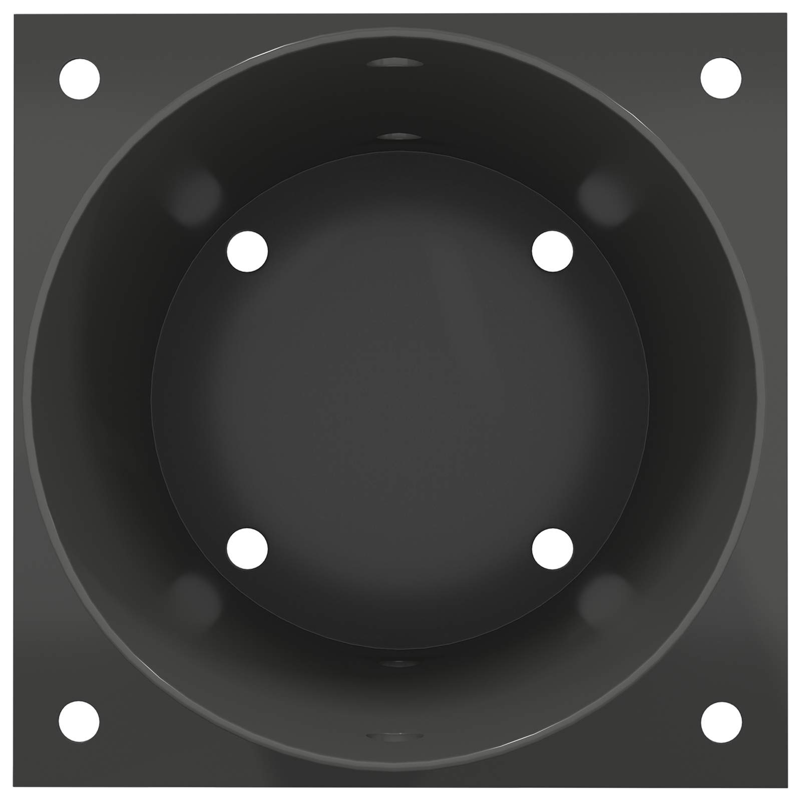 vidaXL Round Ground Anchor 4 pcs Anthracite 18 x 18 x15 cm Metal 6