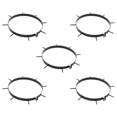 vidaXL Lawn Aerator Clamp with Spikes 5 pcs Ø 320 mm Steel 1