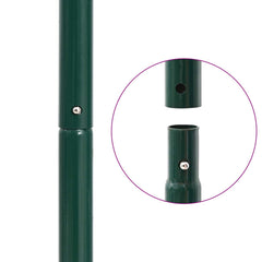 vidaXL Lawn Roller Pull with Aerator Clamps Green 127.5 x 44 cm Steel 6