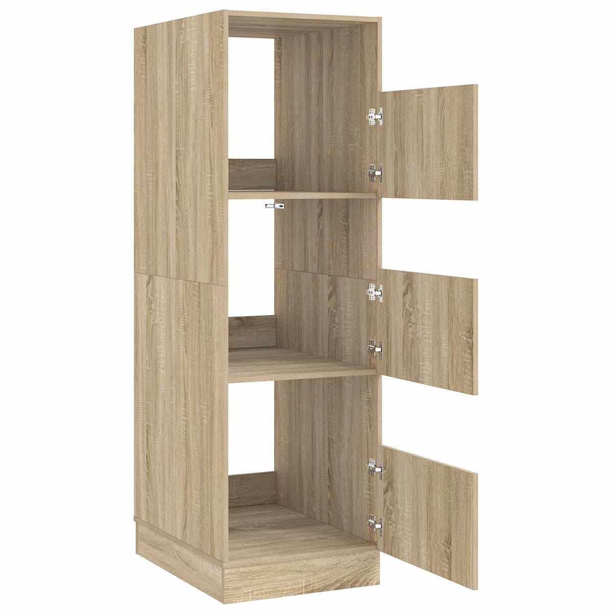 Laundry Cabinet 50 x 68 x Engineered wood Sonoma oak 162 cm