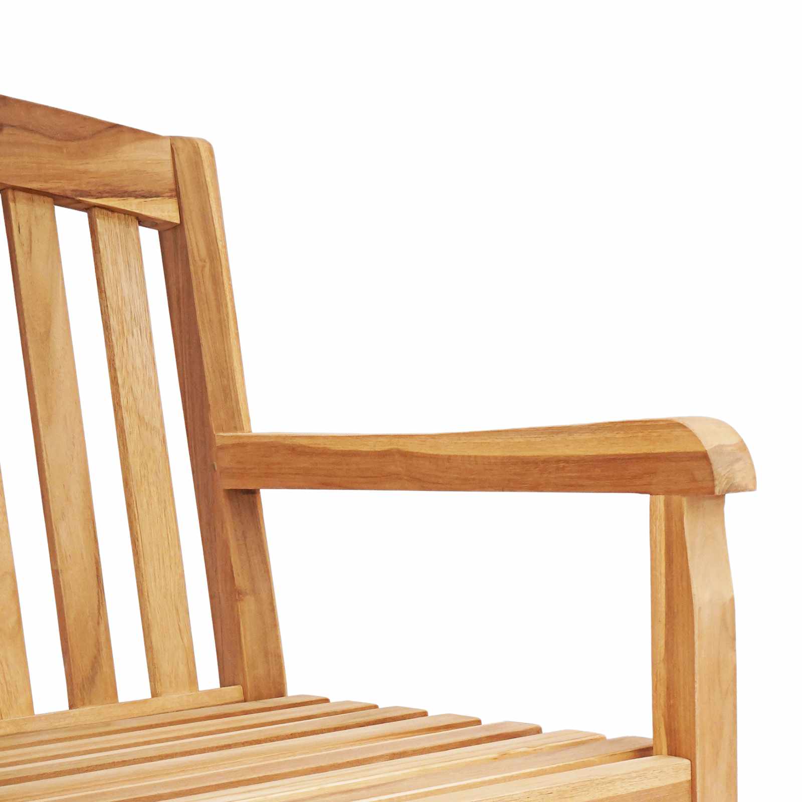 vidaXL Handcarved Rose Bench 114 x 60.5 x 95 cm Solid Teak Wood 6