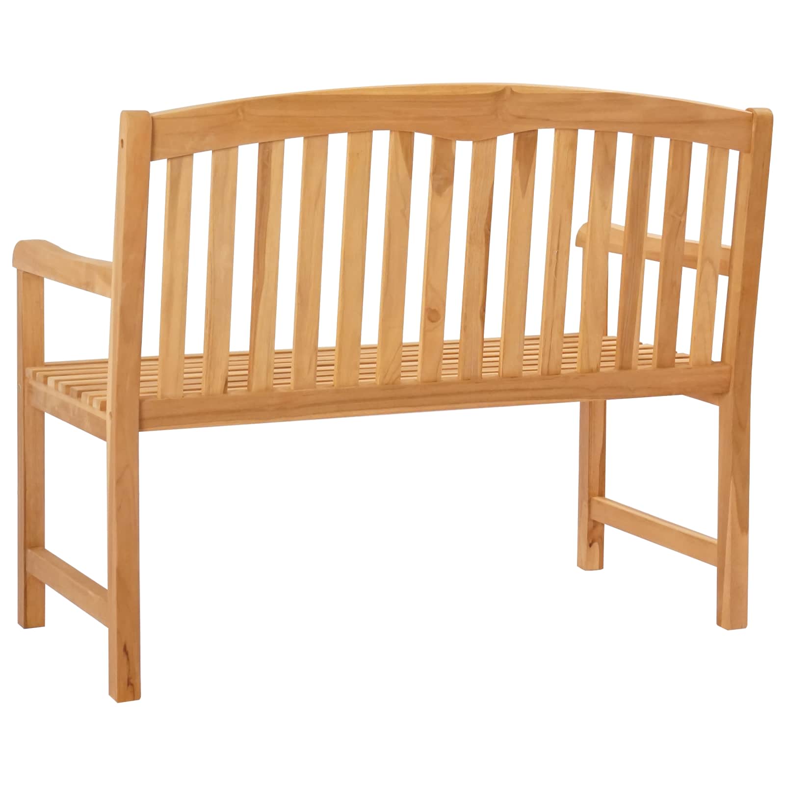 vidaXL Handcarved Rose Bench 114 x 60.5 x 95 cm Solid Teak Wood 5