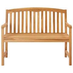 vidaXL Handcarved Rose Bench 114 x 60.5 x 95 cm Solid Teak Wood 3