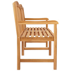 vidaXL Handcarved Rose Bench 150 x 60 x 90 cm Solid Teak Wood Natural 4