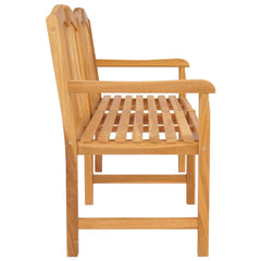 vidaXL Handcarved Rose Bench 150 x 60.5 x 95 cm Solid Teak Wood 4