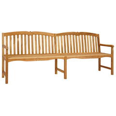 vidaXL Handcarved Rose Bench 228 x 61 x 94.5 cm Solid Teak Wood 2
