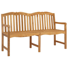 vidaXL Handcarved Rose Bench 155 x 60 x 94 cm Solid Teak Wood Natural 3