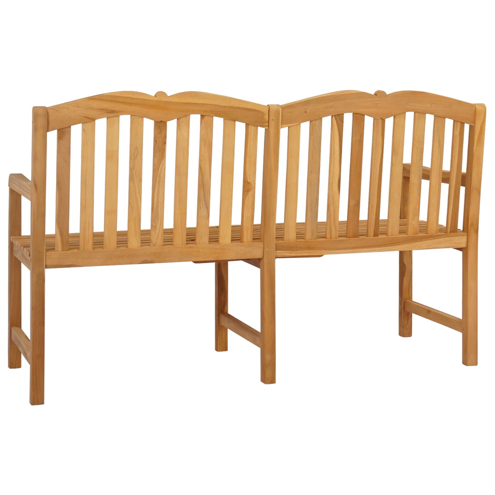 vidaXL Handcarved Rose Bench 155 x 60 x 94 cm Solid Teak Wood Natural 6