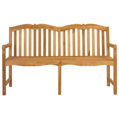 vidaXL Handcarved Rose Bench 155 x 60 x 94 cm Solid Teak Wood Natural 4