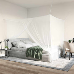 vidaXL Mosquito Net for Bed 3 pcs 156 mesh White 220 x 200 x 210 cm 1