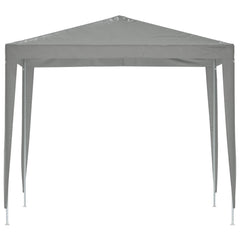 vidaXL Party Tent 250 x 250 x 240 cm Light Grey PE and Steel 4