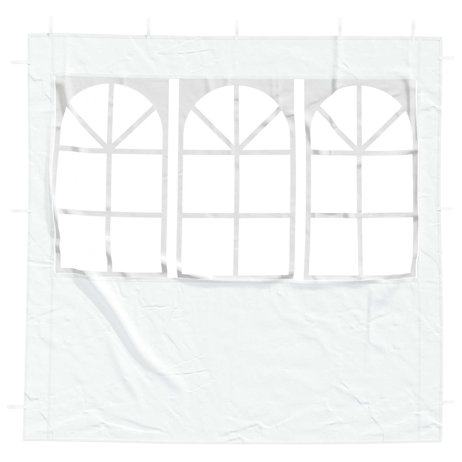 vidaXL Party Tent Sidewall 2 pcs 200 x 195 cm White PE and Steel 3