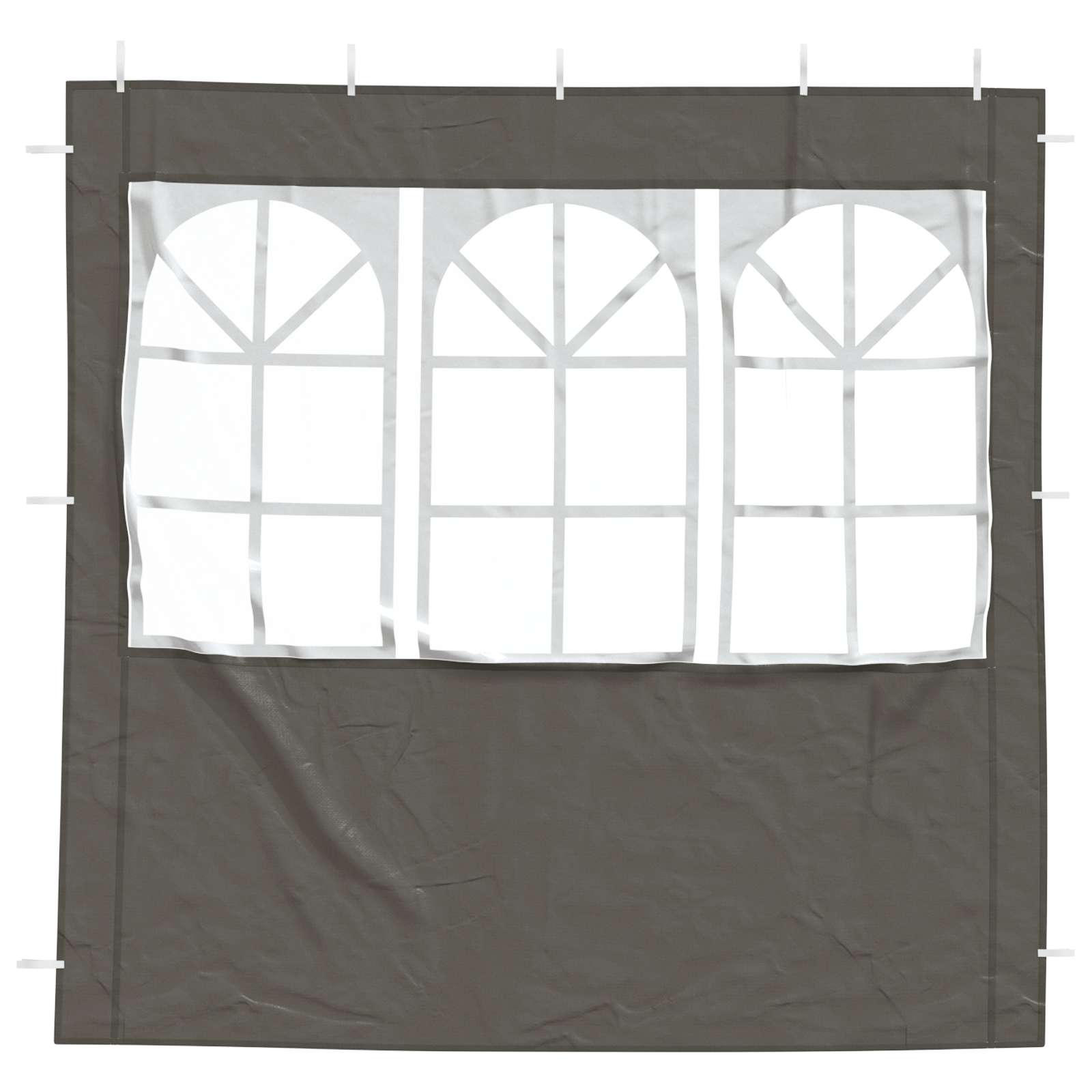 vidaXL Party Tent Sidewall 2 pcs 200 x 195 cm Anthracite PE and Steel 3