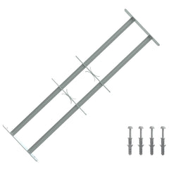 vidaXL Security Grille for Windows with 2 Crossbars 3 pcs 630-1140 mm 1