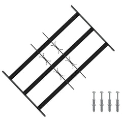 vidaXL Security Grille for Windows with 3 Crossbars 3 pcs 43-74 cm 1