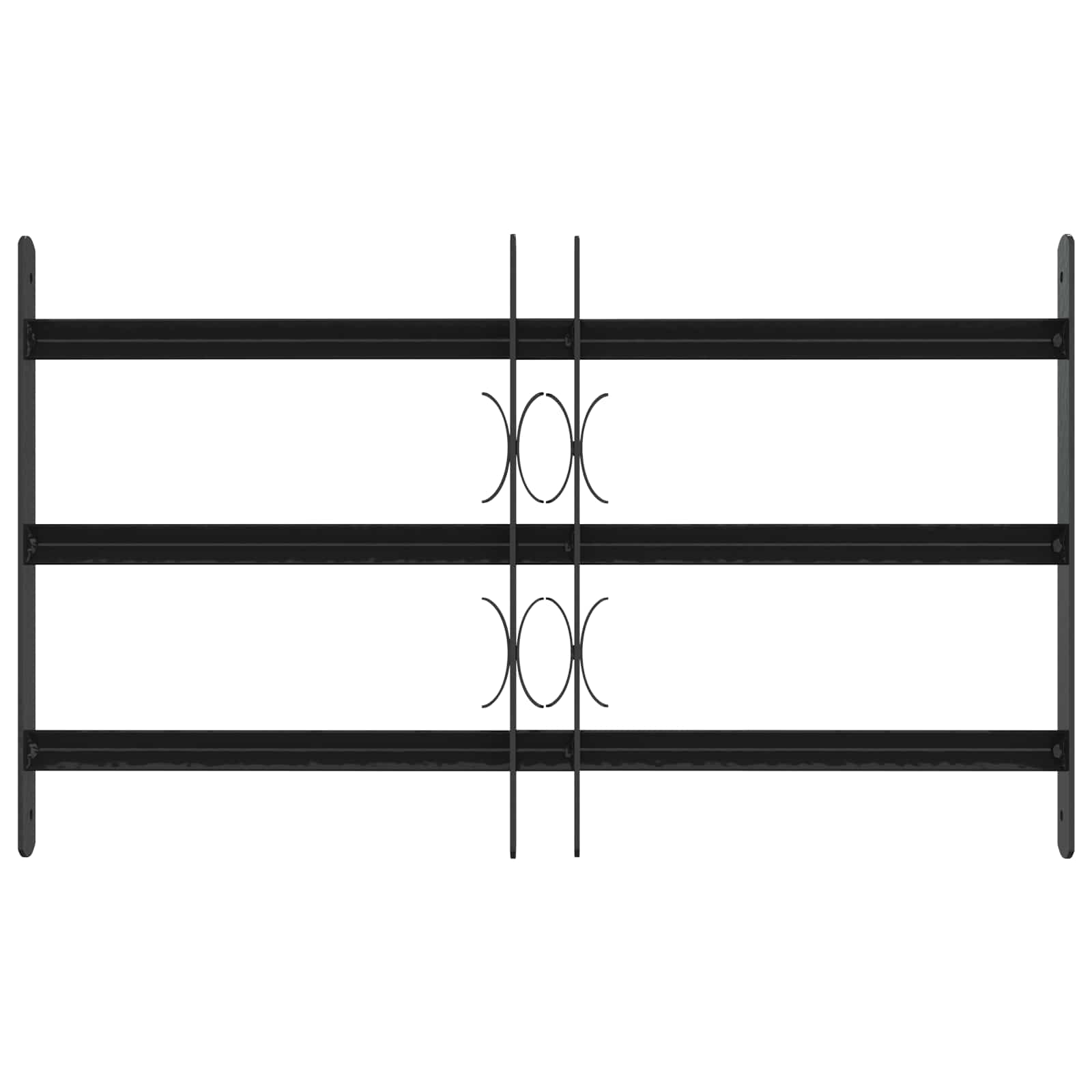 vidaXL Security Grille for Windows with 3 Crossbars 3 pcs 43-74 cm 3