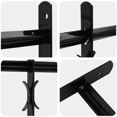 vidaXL Security Grille for Windows with 3 Crossbars 3 pcs 63-114 cm 5