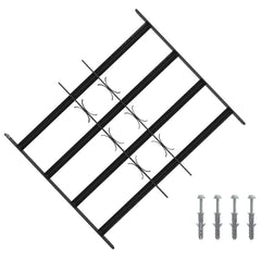 vidaXL Security Grille for Windows with 4 Crossbars 3 pcs 43-74 cm 1