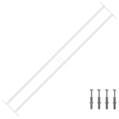 vidaXL Security Grille for Windows with 2 Crossbars 93-174 cm 1