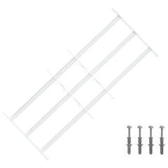 vidaXL Security Grille for Windows with 3 Crossbars 63-114 cm 1