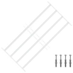 vidaXL Security Grille for Windows with 4 Crossbars 63-114 cm 1