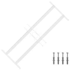 vidaXL Security Grille for Windows with 2 Crossbars 3 pcs 43-74 cm 1