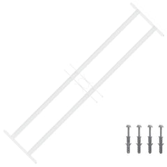 vidaXL Security Grille for Windows with 2 Crossbars 3 pcs 63-114 cm 1