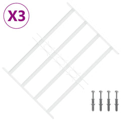 Security Grille for Windows 43-74 cm 4 crossbars 3