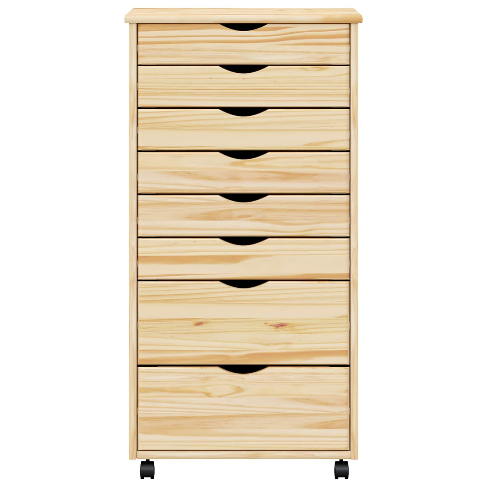 vidaXL Rolling Cabinet with Drawers MOSS 53 x 39 x 103 cm 5