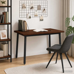 Dining Table Solid Acacia Wood Live Edge Dark brown black