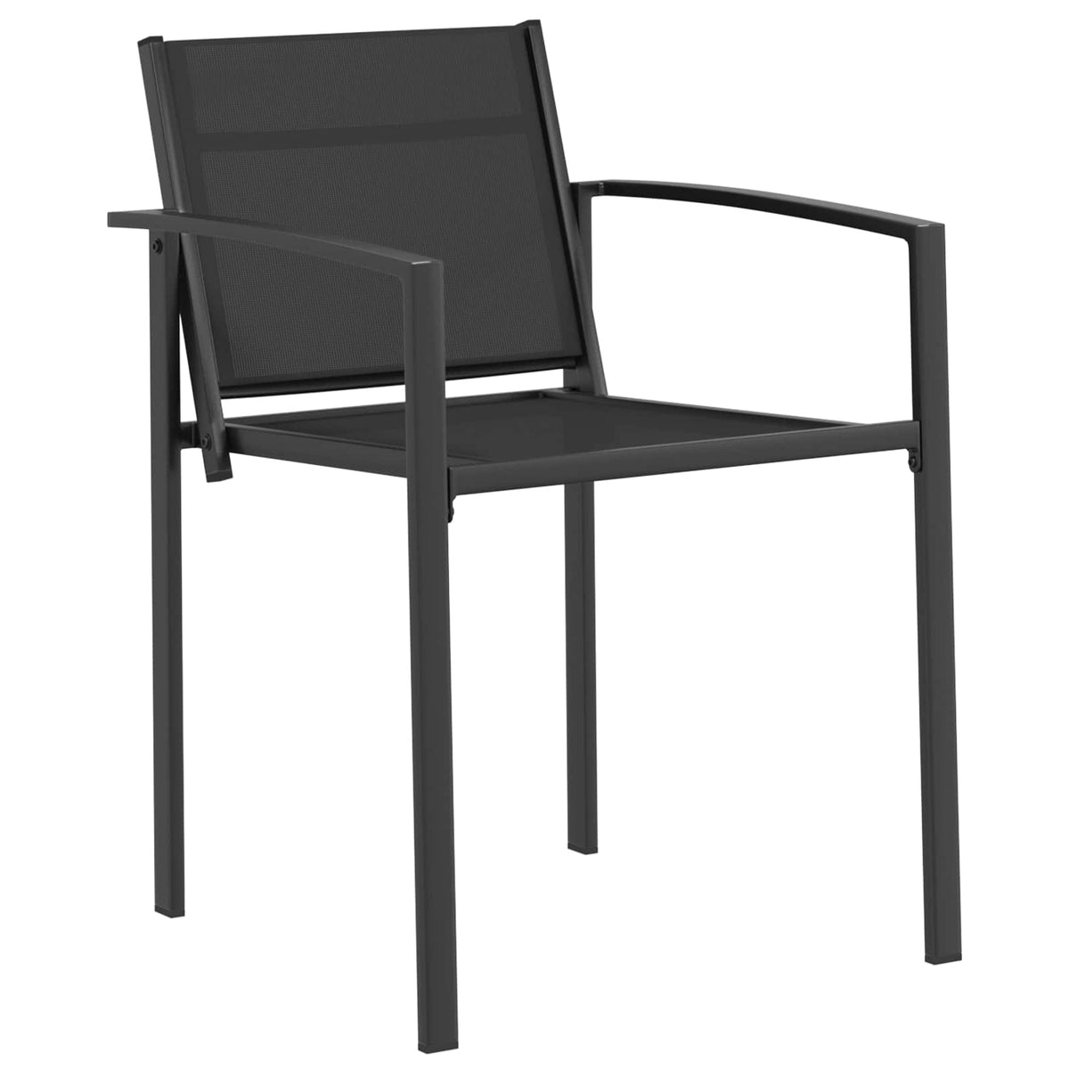 vidaXL Outdoor Furniture Set 3 pcs Black and Anthracite Textilene 4