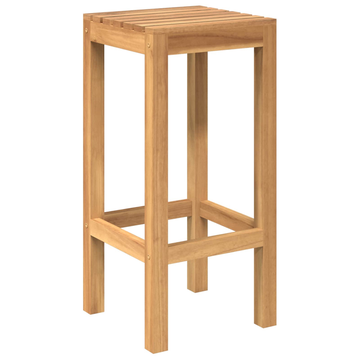 vidaXL Outdoor Bar Set 3 pcs Untreated Solid Teak Wood 3