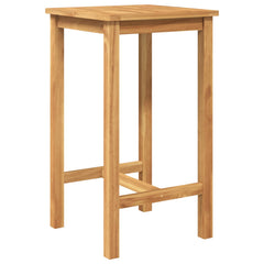 vidaXL Outdoor Bar Set 3 pcs Untreated Solid Teak Wood 4