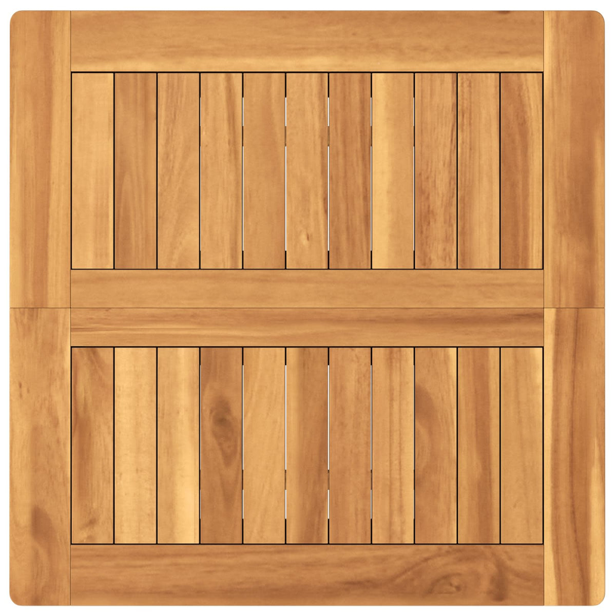 Outdoor Bar Set 3 pcs Natural 60 x 60 x 105 cm Solid Teak Wood without backrest