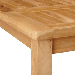 Outdoor Bar Set 5 pcs Untreated Solid Teak Wood without backrest