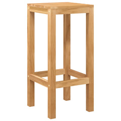 vidaXL Outdoor Bar Set 5 pcs Untreated Solid Teak Wood 4