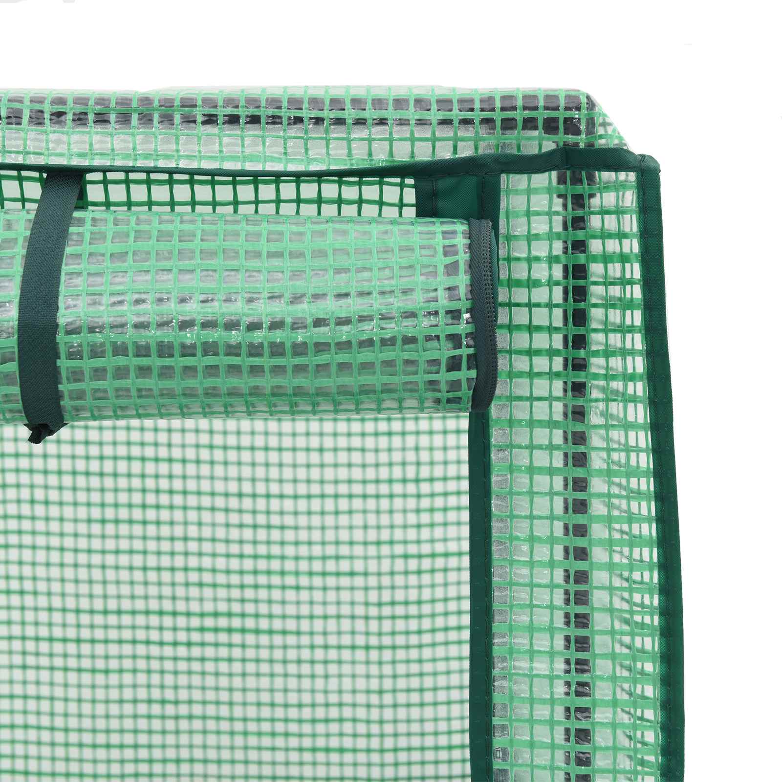 vidaXL Garden Planter with Greenhouse Cover&Wheels 2 pcs Blue Grey PP 5