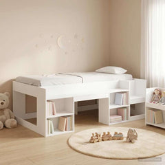 Kids' Bed Frame 90 x 200 cm Engineered Wood White