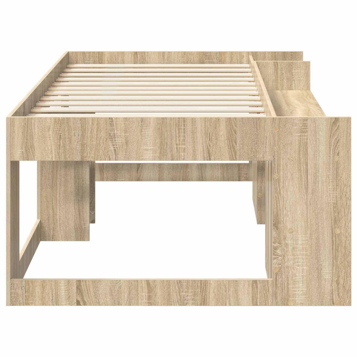 Kids' Bed Frame Engineered Wood Length 190 cm Sonoma oak 90 cm