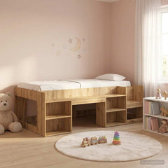 Kids' Bed Frame Engineered Wood Length 190 cm Artisan oak 75 cm