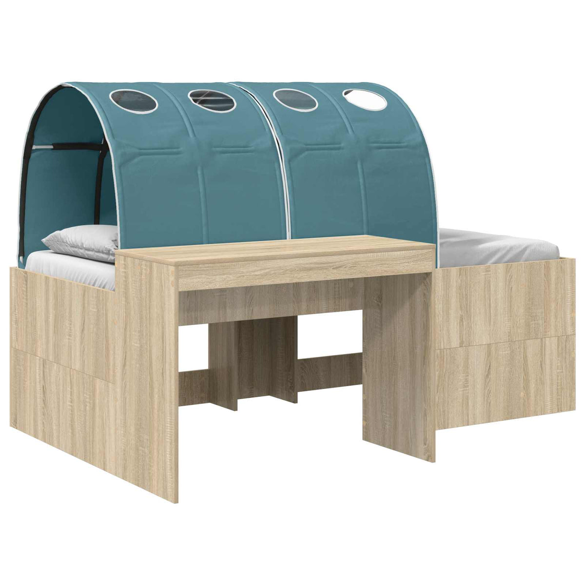 Bed Tunnel Sonoma oak light blue