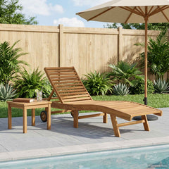Sun Lounger Polyester Brown without table